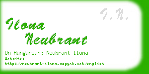 ilona neubrant business card